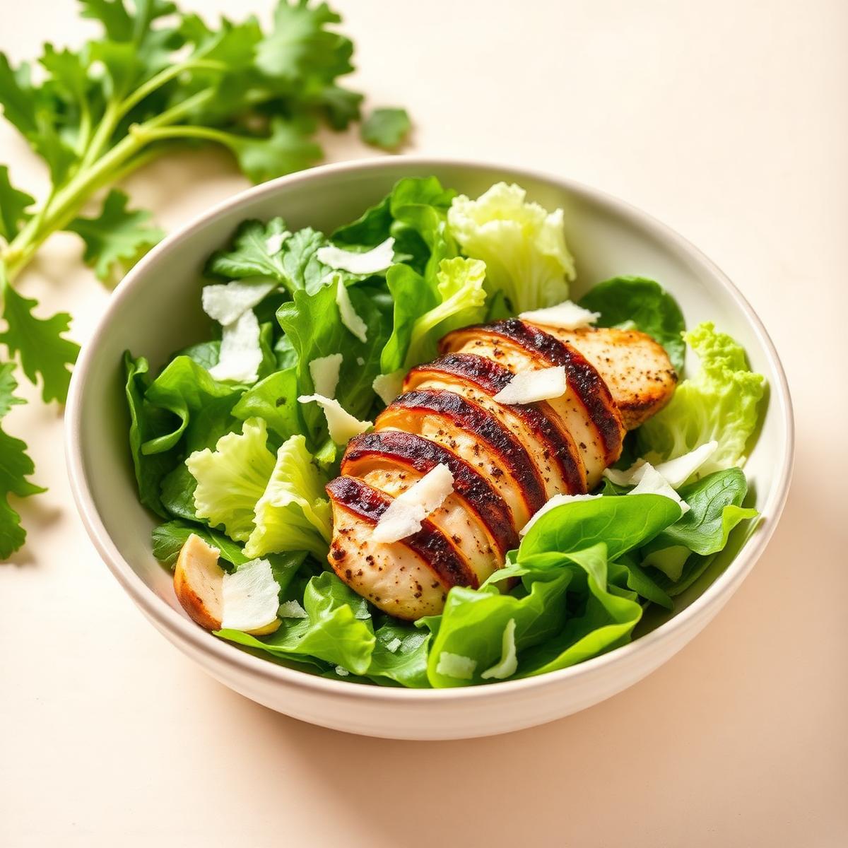 Caesar salad with grilled chicken